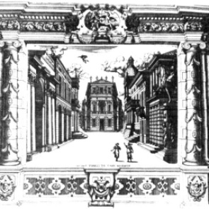 Giacomo Torelli, stage set for Venere gelosa (1643)