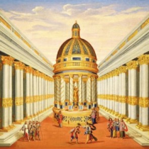 Titolo dell'immagine, Giacomo Torelli - Act I, scenes VII and VIII, Baccus' Temple
